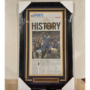 Denver Nuggets The Denver Post 2023 NBA Champions Framed Newspaper Sports Page